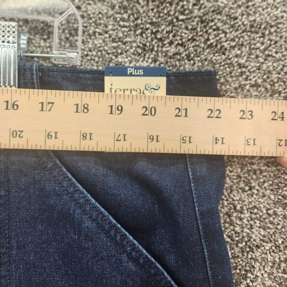 Terra & Sky 20W Dark Wash NWT High Rise Denim Jeans - Picture 5 of 11